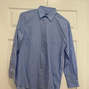 Van Heusen Light Blue Dress Shirt 16 32-33 L